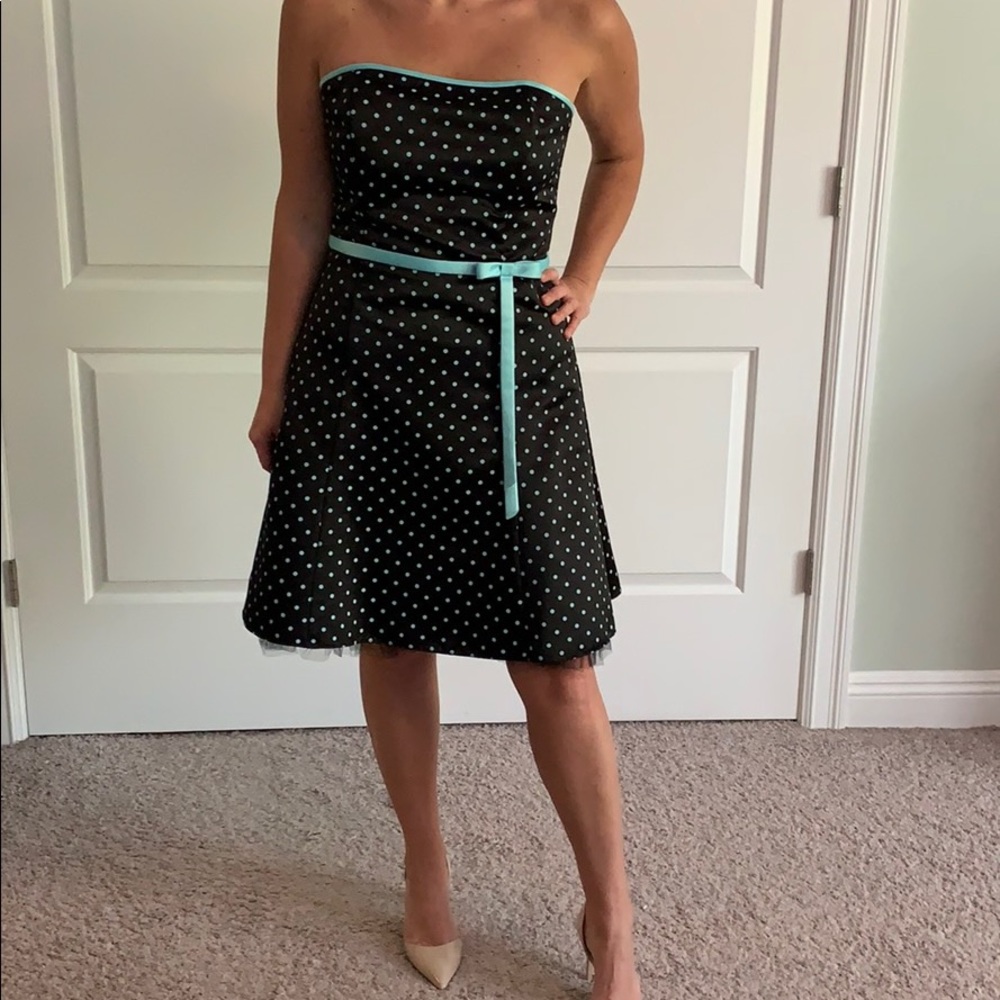 Jessica McClintock polka dot dress
